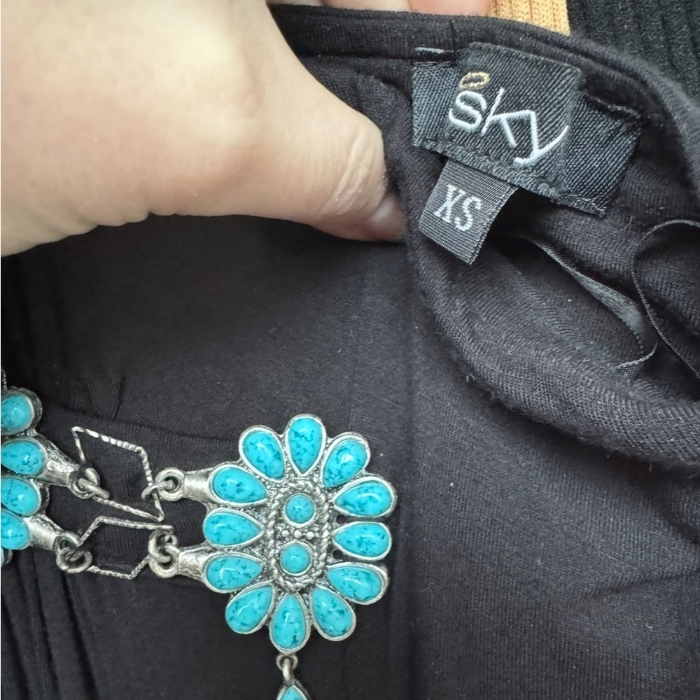 Sky Black Halter Maxi Dress - Picture 6 of 7